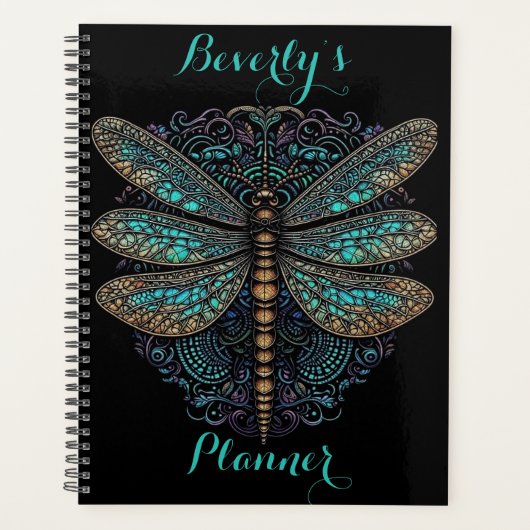 Aangepaste naam planner met Dragonfly (Voorkant)