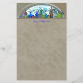 Aangepaste naam Planten glazen flessen Waterverf v Briefpapier (Voorkant)