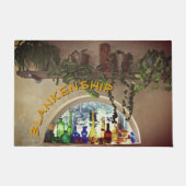 Aangepaste naam Planten van het venster Half maan  Deurmat (Voorkant)