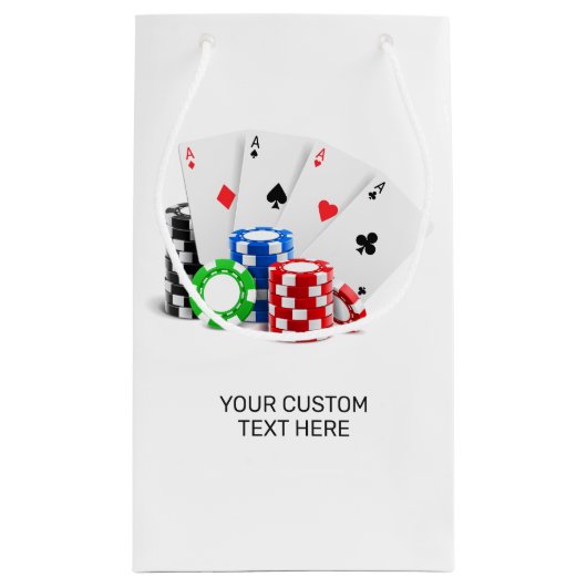 Aangepaste naam Poker / Casino Klein Cadeauzakje (Achterkant)