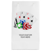Aangepaste naam Poker / Casino Klein Cadeauzakje (Voorkant)