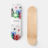 Aangepaste naam Poker / Casino Persoonlijk Skateboard (Voorkant)