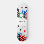 Aangepaste naam Poker / Casino Persoonlijk Skateboard (Voorkant)
