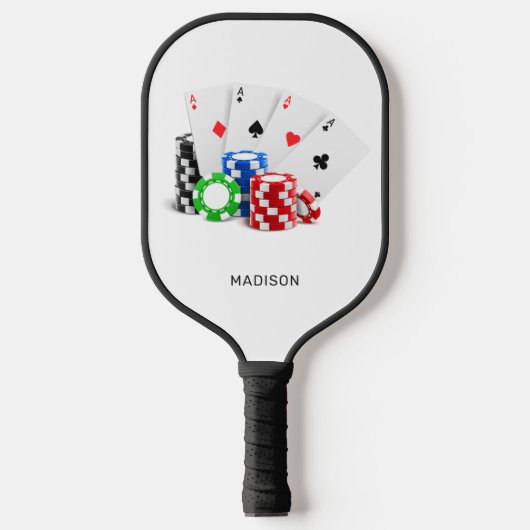 Aangepaste naam Poker / Casino Pickleball Paddle (Voorkant)