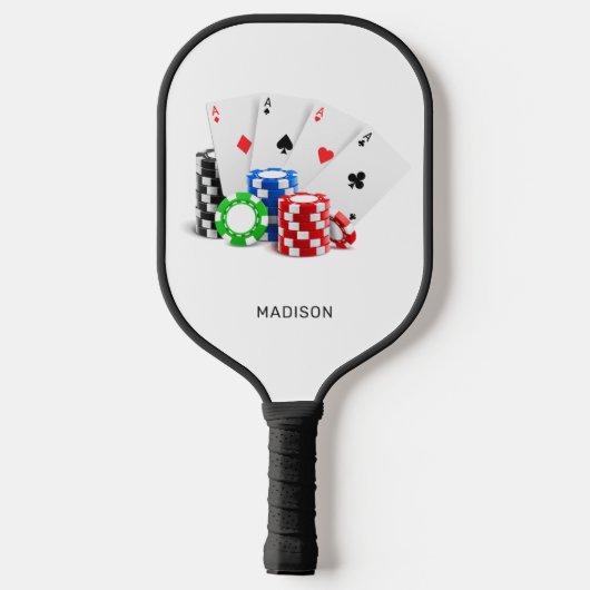 Aangepaste naam Poker / Casino Pickleball Paddle (Achterkant)