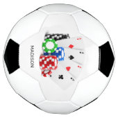 Aangepaste naam Poker / Casino Voetbal (Gedraaid)