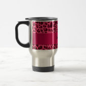 Aangepaste naam polair beer roze luipaard reisbeker (Links)