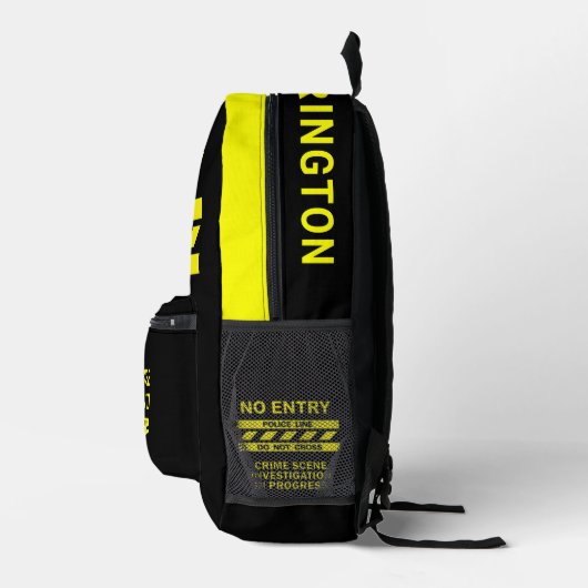 Aangepaste naam Politielijn Bedrukte Rugzak (Rechts)