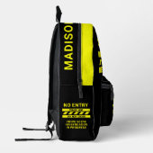 Aangepaste naam Politielijn Bedrukte Rugzak (Links)