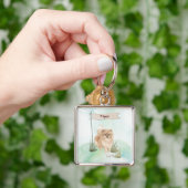 Aangepaste naam Pommeraniaanse huisdier hond Sleutelhanger (Hand)