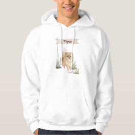 Aangepaste naam Pommeranian Pet Dog Hoodie