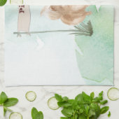 Aangepaste naam Pommeranian Pet Dog Theedoek (Gevouwen)