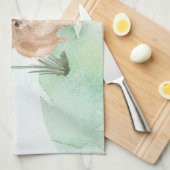 Aangepaste naam Pommeranian Pet Dog Theedoek (Quarter Fold)