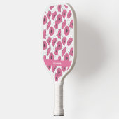 Aangepaste naam Poppy Flower-patroon Pickleball Paddle (Links)