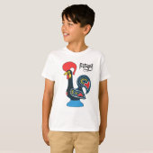 Aangepaste naam Portugese Haan T-shirt (Voorkant volledig)