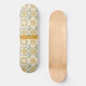 Aangepaste naam Portugese Tegels Patroon Persoonlijk Skateboard (Voorkant)