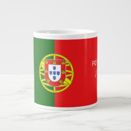 Aangepaste naam Portugese vlag Grote Koffiekop