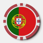 Aangepaste naam Portugese vlag Poker Chips (Voorkant)