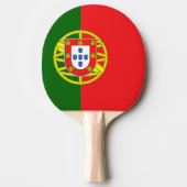 Aangepaste naam Portugese vlag Tafeltennisbatje (Voorkant)