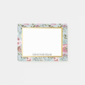 Aangepaste naam Post-it | Blauw, grijs, goudvlies Post-it® Notes (Voorkant)