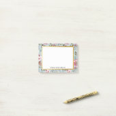 Aangepaste naam Post-it | Blauw, grijs, goudvlies Post-it® Notes (Op bureau)