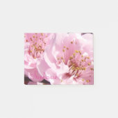 Aangepaste naam post-it notities Roze Bloesems Blo Post-it® Notes (Voorkant)