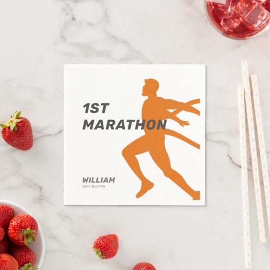 Aangepaste naam Post Marathon Celebration Party Servet (Insitu)