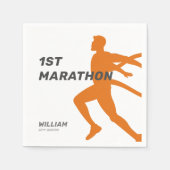 Aangepaste naam Post Marathon Celebration Party Servet (Voorkant)