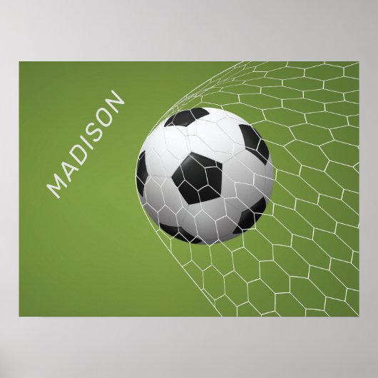 Aangepaste naam poster voetbaldoel (Voorkant)