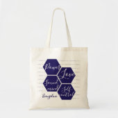 Aangepaste naam POWER LIEFDE GEZOND VERSTAND Chris Tote Bag (Voorkant)