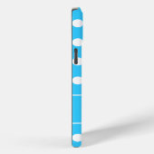 Aangepaste naam, prachtige blauwe kleur witte pool Case-Mate iPhone case (Achterkant / Rechts)