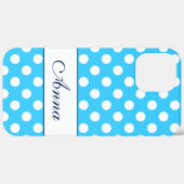 Aangepaste naam, prachtige blauwe kleuren witte po Case-Mate iPhone case (Achterkant / Rechts)