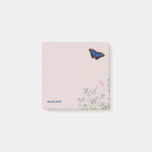 Aangepaste naam: prachtige Morpho Butterfly Wildbl Post-it® Notes (Voorkant)
