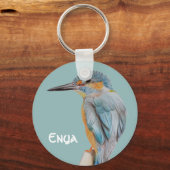 Aangepaste naam: prachtige vogelsleutel sleutelhanger (Voorkant)
