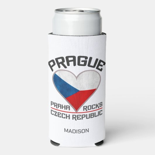 Aangepaste naam PRAGUE Seltzer Blikjeskoeler (Seltzer Achterkant)