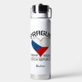 Aangepaste naam PRAGUE Waterfles (Achterkant)