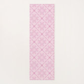 Aangepaste naam Preppy in roze mandala diamant bet Yogamat (Achterkant)