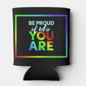 Aangepaste naam Pride-koelbox Blikjeskoeler (Achterkant)