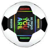 Aangepaste naam Pride-voetbal Voetbal (Gedraaid)