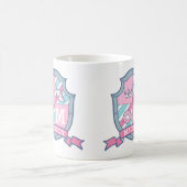 Aangepaste naam prinses crest roze blauw Madison Koffiemok (Center)