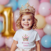 Aangepaste naam Prinsessen kroon Romper
