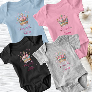 Aangepaste naam Prinsessen kroon Romper
