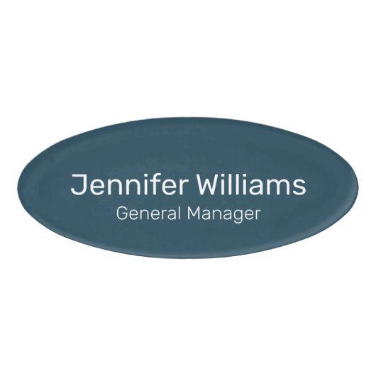 Aangepaste naam Professionele titel Medewerker Naambadge (Voorkant)