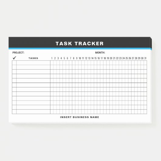 Aangepaste naam projecttaak tracker Post-It-notiti Post-it® Notes (Voorkant)