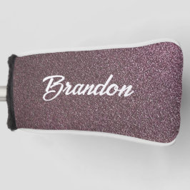 Aangepaste naam pruimen glitter golfheadcover