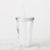 Aangepaste naam Psych Nurse | Psychiatrische verpl Acryl Drinkbeker (Links)