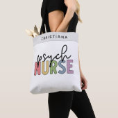 Aangepaste naam psych verpleegkundige | Psychiatri Tote Bag (Dichtbij)
