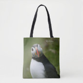 Aangepaste naam Puffin-tassen Tote Bag (Voorkant)