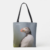 Aangepaste naam Puffin-tassen Tote Bag (Achterkant)