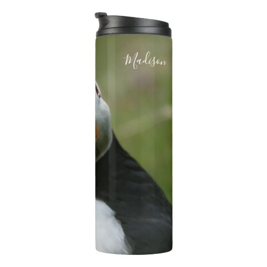 Aangepaste naam Puffin tumbler Thermosbeker (Geroteerd rechts)